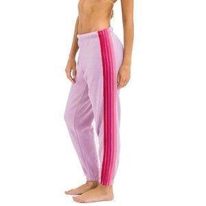 5 Stripe Sweatpants Mauve